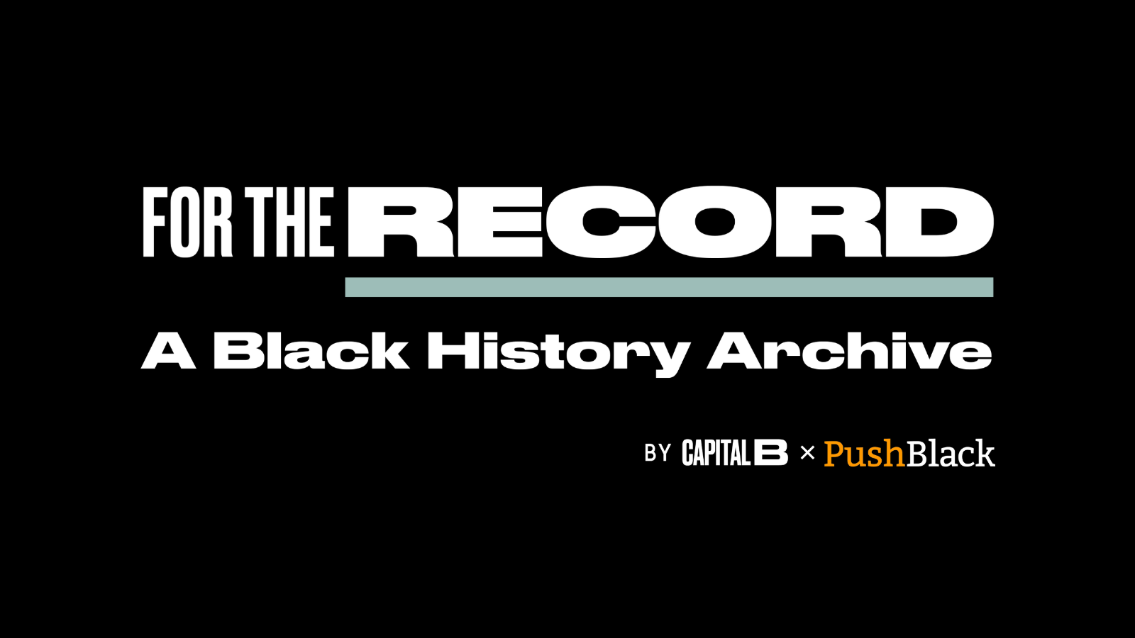 For the Record: A Black Oral History Archive